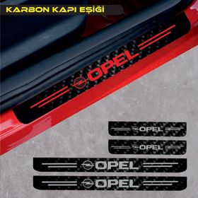 Opel Zafira 4 Adet Karbon Kapı Eşiği Sticker