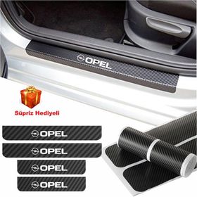 Opel Zafira 4 Adet Karbon Kapı Eşiği Sticker