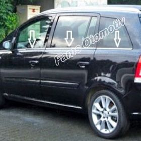 Opel Zafira B P.Çelik 2005-2011 8 Parça Krom Cam Çıtası