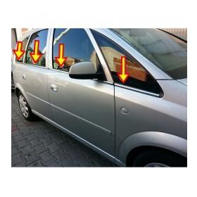 Opel Zafira B P.Çelik 2005-2011 8 Parça Krom Cam Çıtası