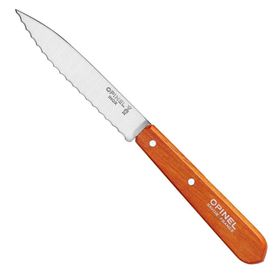 Opinel Essential No:113 Paslanmaz Çelik Tırtıklı Yeşil Renkli Soyma Bıçağı