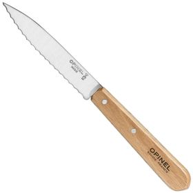 Opinel Essential No:113 Paslanmaz Çelik Tırtıklı Yeşil Renkli Soyma Bıçağı