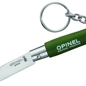Opinel No 4 Yeşil Ahşap Saplı Anahtarlıklı Paslanmaz Çelik Çakı