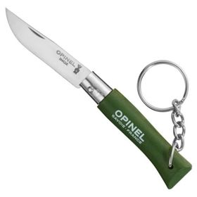 Opinel No 4 Yeşil Ahşap Saplı Anahtarlıklı Paslanmaz Çelik Çakı