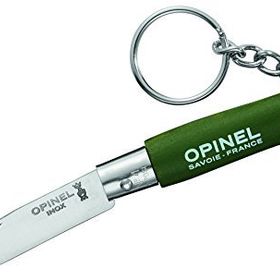 Opinel No 4 Yeşil Ahşap Saplı Anahtarlıklı Paslanmaz Çelik Çakı