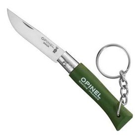 Opinel No 4 Yeşil Ahşap Saplı Anahtarlıklı Paslanmaz Çelik Çakı