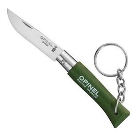Opinel No 4 Yeşil Ahşap Saplı Anahtarlıklı Paslanmaz Çelik Çakı