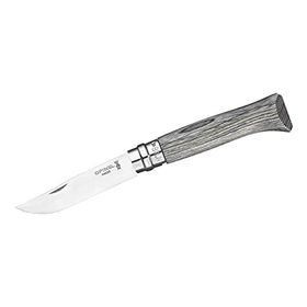 Opinel No:8 Lamine Birch Özel Seri Gri Paslanmaz Çelik Çakı