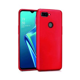 Oppo A12 Kırmızı Uyumlu Silikon Kılıf