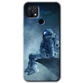Oppo A15S Astronot Yalnızlığı Baskılı Uyumlu Silikon Kılıf