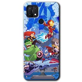 Oppo A15S Avengers Cartoon Baskılı Uyumlu Silikon Kılıf