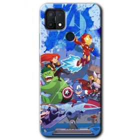 Oppo A15S Avengers Cartoon Baskılı Uyumlu Silikon Kılıf