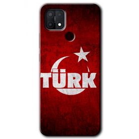 Oppo A15S Ayyıldız Türk Baskılı Uyumlu Silikon Kılıf