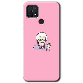 Oppo A15S Bad Grandmother Baskılı Uyumlu Silikon Kılıf