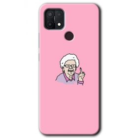Oppo A15S Bad Grandmother Baskılı Uyumlu Silikon Kılıf