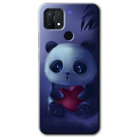 Oppo A15S Bebek Panda Baskılı Uyumlu Silikon Kılıf