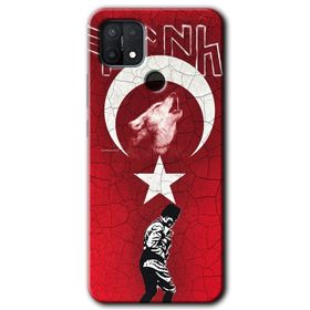 Oppo A15S Bezdum Da Baskılı Uyumlu Silikon Kılıf