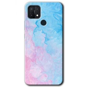 Oppo A15S Blue Art Baskılı Uyumlu Silikon Kılıf