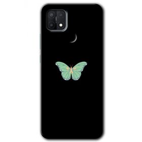 Oppo A15S Butterfly Tree Baskılı Uyumlu Silikon Kılıf