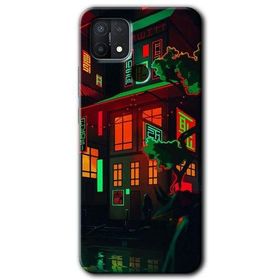 Oppo A15S China Street Baskılı Uyumlu Silikon Kılıf