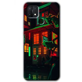 Oppo A15S China Street Baskılı Uyumlu Silikon Kılıf
