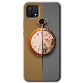 Oppo A15S Clocks Artwork Baskılı Uyumlu Silikon Kılıf
