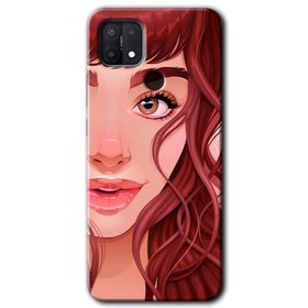 Oppo A15S Dalga Baskılı Uyumlu Silikon Kılıf