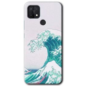 Oppo A15S Dalga Baskılı Uyumlu Silikon Kılıf