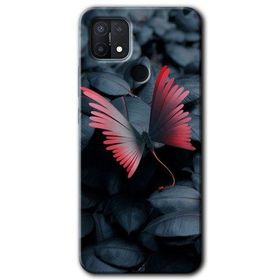 Oppo A15S Dark Butterfly Baskılı Uyumlu Silikon Kılıf