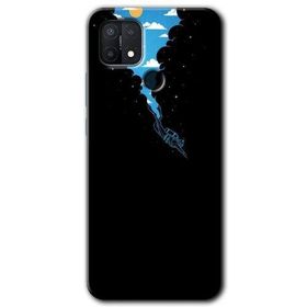 Oppo A15S Derinlere Yolculuk Baskılı Uyumlu Silikon Kılıf