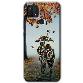 Oppo A15S Doğadan Aşk Baskılı Uyumlu Silikon Kılıf