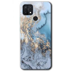 Oppo A15S Eski Mermer Baskılı Uyumlu Silikon Kılıf