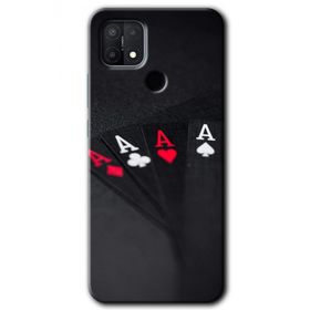 Oppo A15S Full As Baskılı Uyumlu Silikon Kılıf
