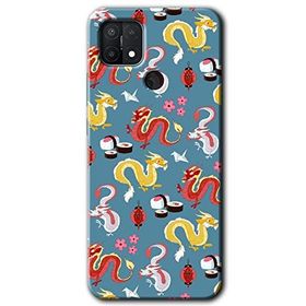Oppo A15S Funky Dragon Baskılı Uyumlu Silikon Kılıf