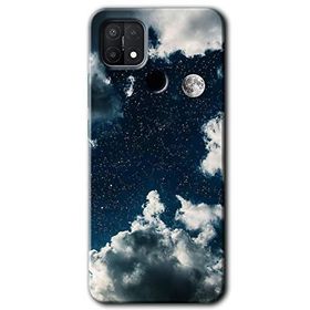 Oppo A15S Gece Gökyüzü Baskılı Uyumlu Silikon Kılıf