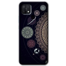 Oppo A15S Gezegen Döngüsü Baskılı Uyumlu Silikon Kılıf