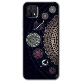 Oppo A15S Gezegen Döngüsü Baskılı Uyumlu Silikon Kılıf