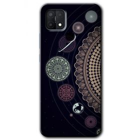 Oppo A15S Gezegen Döngüsü Baskılı Uyumlu Silikon Kılıf