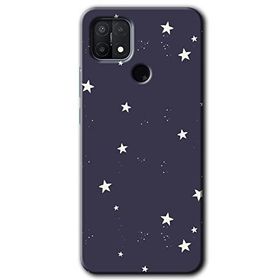 Oppo A15S Gökyüzü Yıldız Baskılı Uyumlu Silikon Kılıf