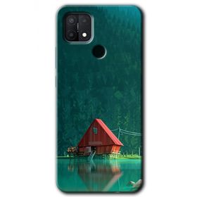 Oppo A15S House In Woods Baskılı Uyumlu Silikon Kılıf