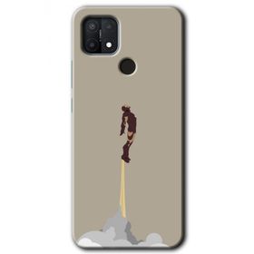 Oppo A15S İronman Airport Baskılı Uyumlu Silikon Kılıf