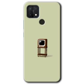 Oppo A15S Kara Kedi Baskılı Uyumlu Silikon Kılıf