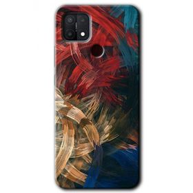 Oppo A15S Karma Boyalar Baskılı Uyumlu Silikon Kılıf