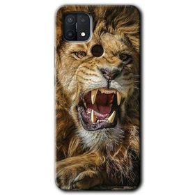 Oppo A15S King Lion Baskılı Uyumlu Silikon Kılıf