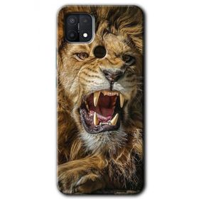 Oppo A15S King Lion Baskılı Uyumlu Silikon Kılıf
