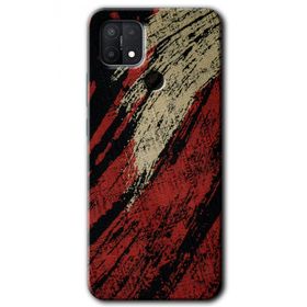 Oppo A15S Kumaş Deseni 6 Baskılı Uyumlu Silikon Kılıf
