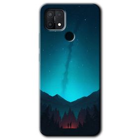 Oppo A15S Mandala Patterns Kaleidoscope Baskılı Uyumlu Silikon Kılıf