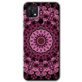 Oppo A15S Mandala Patterns Kaleidoscope Baskılı Uyumlu Silikon Kılıf