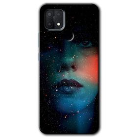 Oppo A15S Mat Çiçek Baskılı Uyumlu Silikon Kılıf
