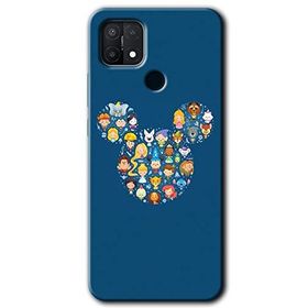 Oppo A15S Mickey Baskılı Uyumlu Silikon Kılıf